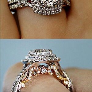 Elegant Gold and Silver Women's Ring